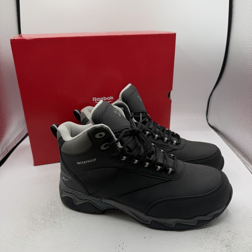 Reebok Beamer Work Boots Mens Sz 9.5 M Waterproof Athletic Comp Toe RB1068